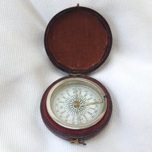 Watson & Son Leather Cased Pocket Compass c.1875