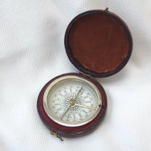Watson & Son Leather Cased Pocket Compass c.1875
