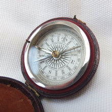 Watson & Son Leather Cased Pocket Compass c.1875