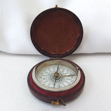 Watson & Son Leather Cased Pocket Compass c.1875