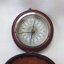 Watson & Son Leather Cased Pocket Compass c.1875