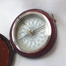 Watson & Son Leather Cased Pocket Compass c.1875