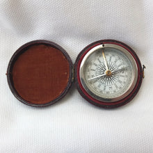 Watson & Son Leather Cased Pocket Compass c.1875