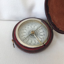 Watson & Son Leather Cased Pocket Compass c.1875