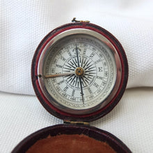 Watson & Son Leather Cased Pocket Compass c.1875