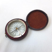 Watson & Son Leather Cased Pocket Compass c.1875