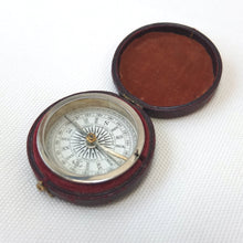 Watson & Son Leather Cased Pocket Compass c.1875