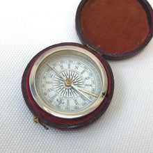 Watson & Son Leather Cased Pocket Compass c.1875