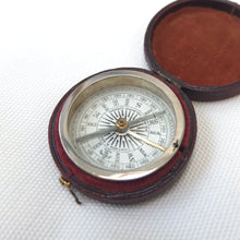 Watson & Son Leather Cased Pocket Compass c.1875