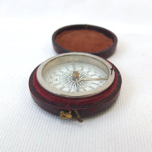 Watson & Son Leather Cased Pocket Compass c.1875