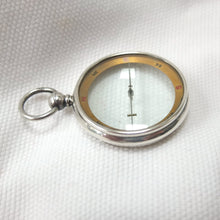 Silver Francis Barker Pebble Lens Compass c.1900