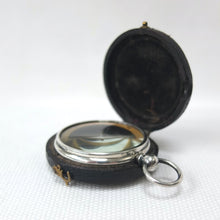 Silver Francis Barker Pebble Lens Compass c.1900