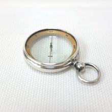 Silver Francis Barker Pebble Lens Compass c.1900