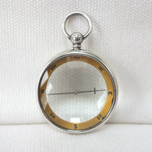 Silver Francis Barker Pebble Lens Compass c.1900