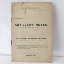 WW1 General Staff Artillery Manual (1917)
