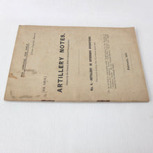 WW1 General Staff Artillery Manual (1917)