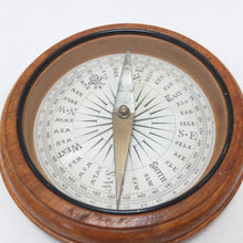 Francis Barker Wooden Desk Compass c.1890