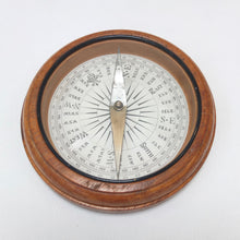 Francis Barker Wooden Desk Compass c.1890
