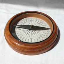 Francis Barker Wooden Desk Compass c.1890