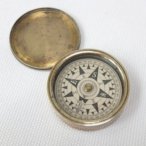 Francis Barker Brass Box Compass c.1875 | Compass Library
