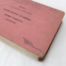 Secret RAF Bomber Command Targets Manual (1939)