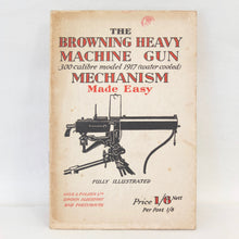 WW2 Browning Heavy Machine Gun Manual c.1942