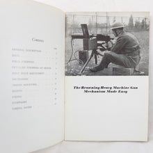 WW2 Browning Heavy Machine Gun Manual c.1942
