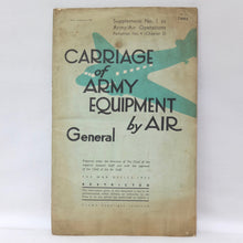 C47 Dakota Air Operations Manual (1945) | Carriage of Army Equipment by Air