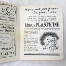 WW1 Field Gunnery Manual (1916) | Fibrous Plasticine Advert