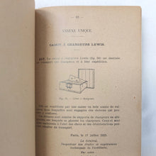 French Lewis Machine Gun Handbook (1925)