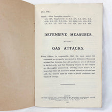 Defensive Measures Against Gas Attacks (1917) | WW1 War Office Manual