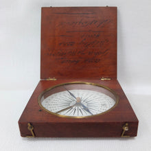 Francis Barker Wooden Pocket Compass c.1850