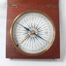Francis Barker Wooden Pocket Compass c.1850