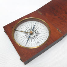 Francis Barker Wooden Pocket Compass c.1850