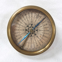 Georgian Brass Pocket Compass c.1830 | Compass Library