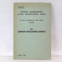 The German Intelligence Service (1945) | SHAEF Handbook