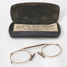 1917 Antique Pince-Nez Spectacles & Case