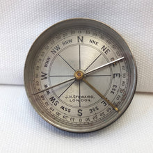 J. H. Steward Brass Box Pocket Compass c.1890