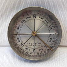 J. H. Steward Brass Box Pocket Compass c.1890