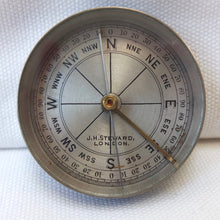 J. H. Steward Brass Box Pocket Compass c.1890