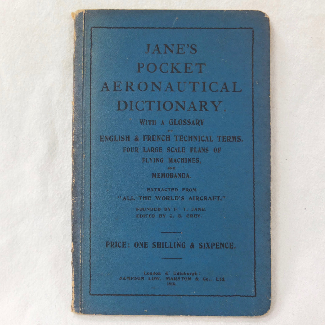 WW1 Jane's Pocket Aeronautical Dictionary | Compass Library