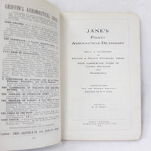 Jane's Pocket Aeronautical Dictionary (1918) | Compass Library
