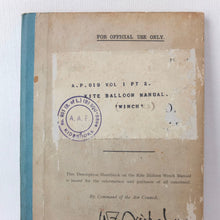 Air Ministry Kite balloon Manual (1921)