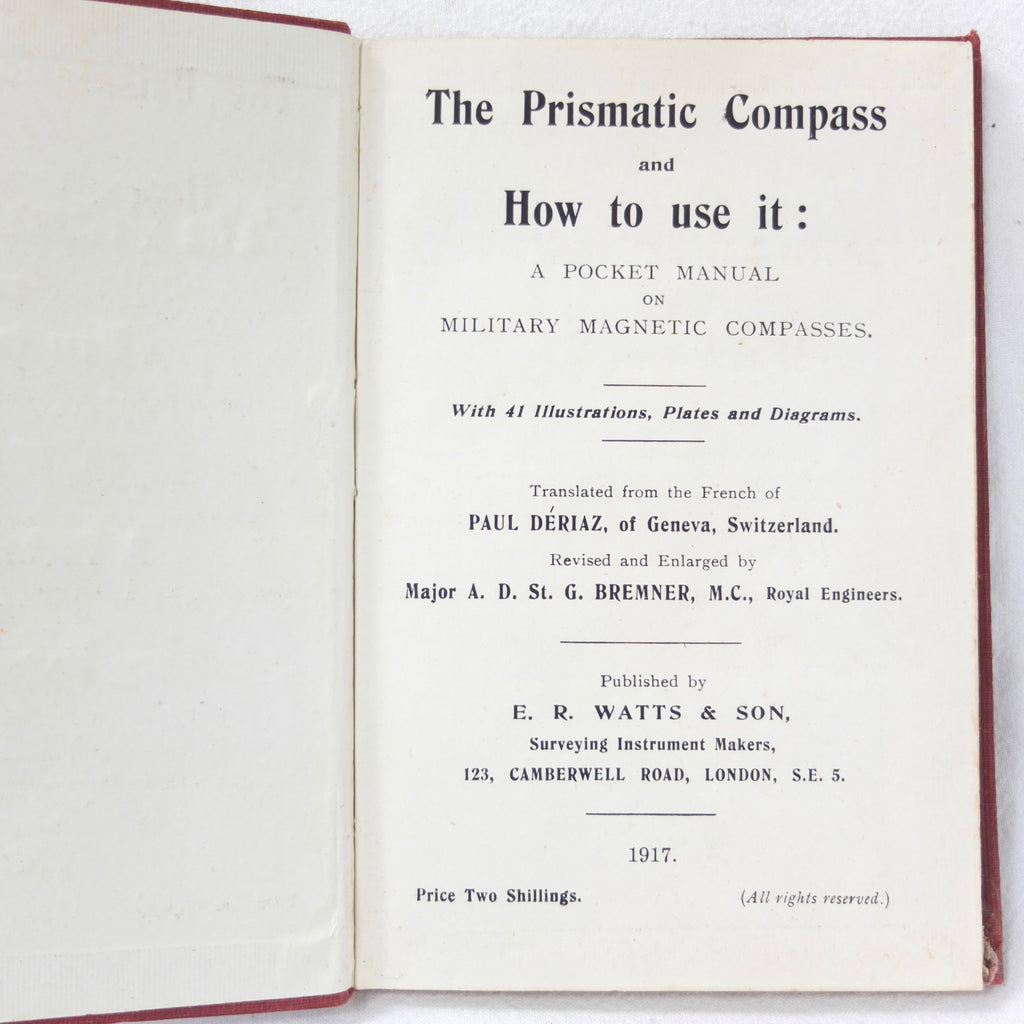 Perismatic Compass The Prismatic Compass and How To Use It (1917) | Compass Library