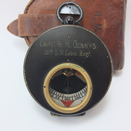WW1 War Poet's marching compass | Capt R. M. Dennys