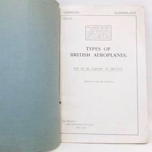 WW1 RAF Types of British Aeroplanes (1918) | Compass Library