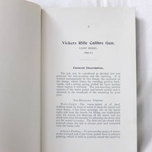 Vickers Rifle Calibre Machine Gun Handbook (1915)