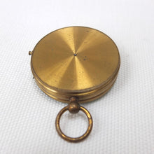 Antique Brass Cased Pocket Compass c.1900