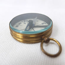 Antique Brass Cased Pocket Compass c.1900